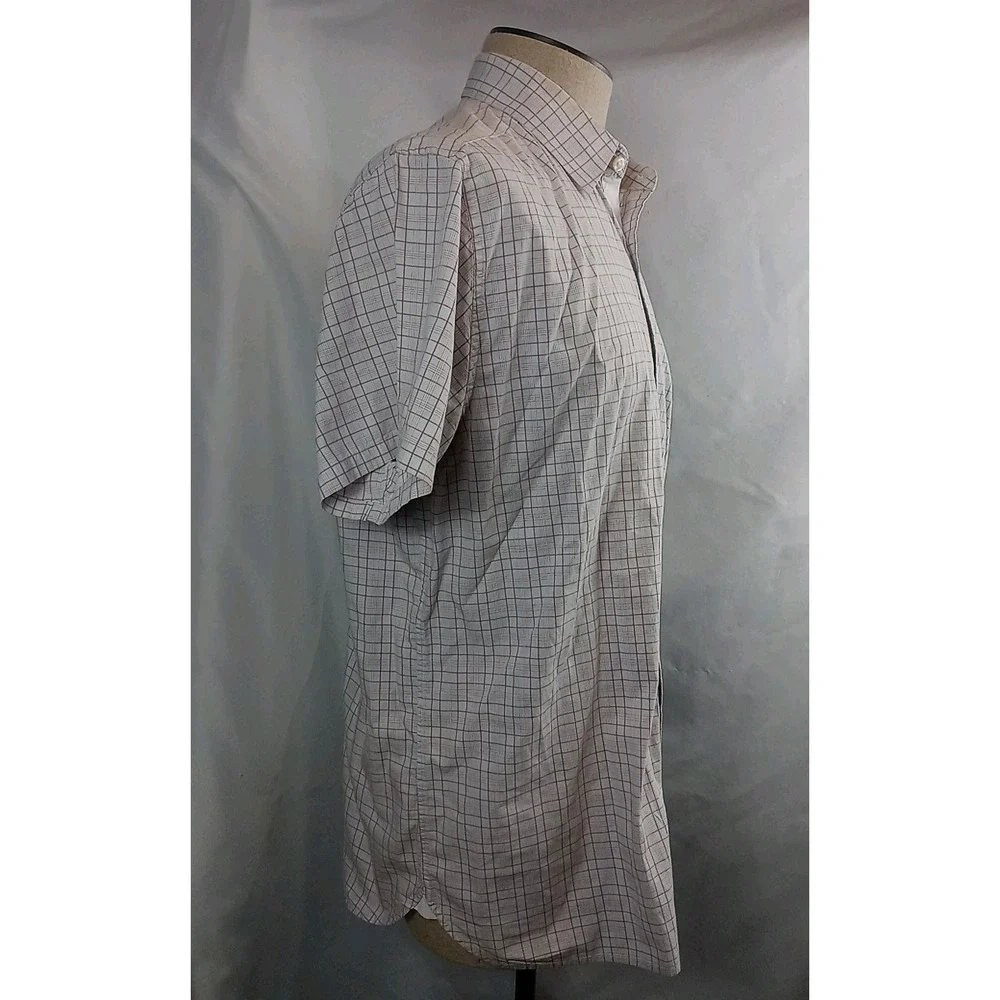 Vintage The Gap Plaid Shirt Men's Size XL Short Sleeve Button Down Gap Shirt - Picture 4 of 10
